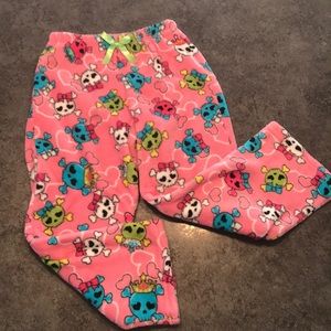 Joe Boxer skull sleep pants girl size M 7/8